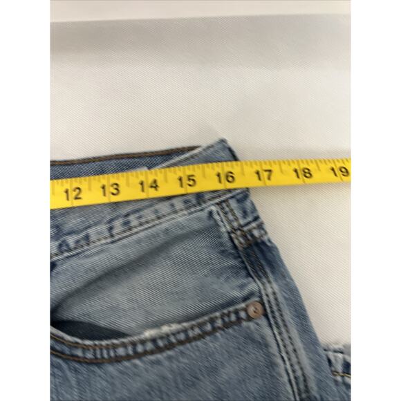 American Eagle Jeans Mens 32x32 Original Boot Bootcut Denim Distressed Blue - Picture 8 of 10